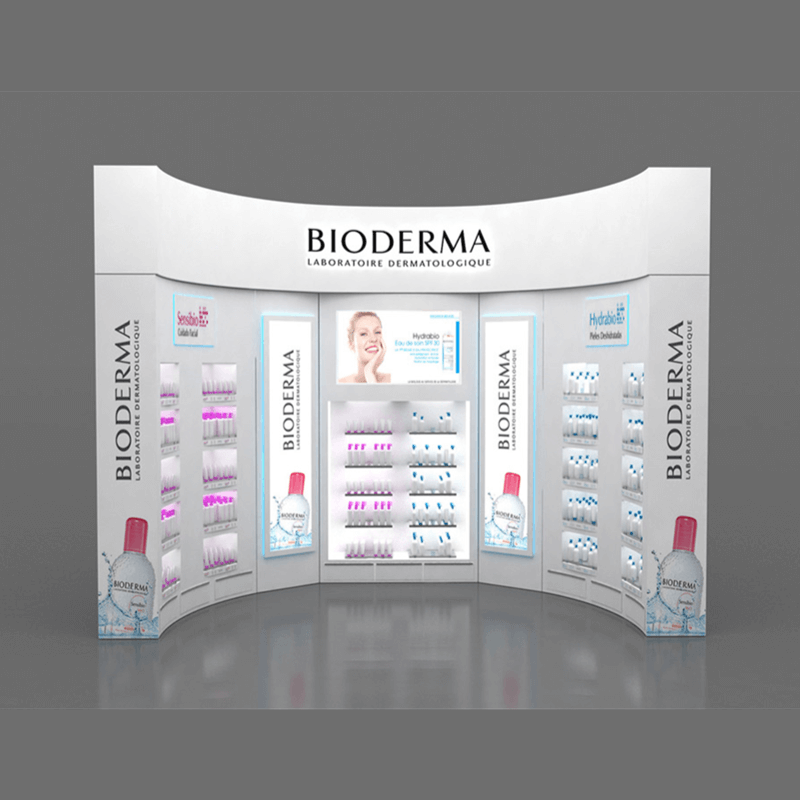 Makeup Remover Display Stand Cosmetic Display Cabinet Retail Cosmetic Counter