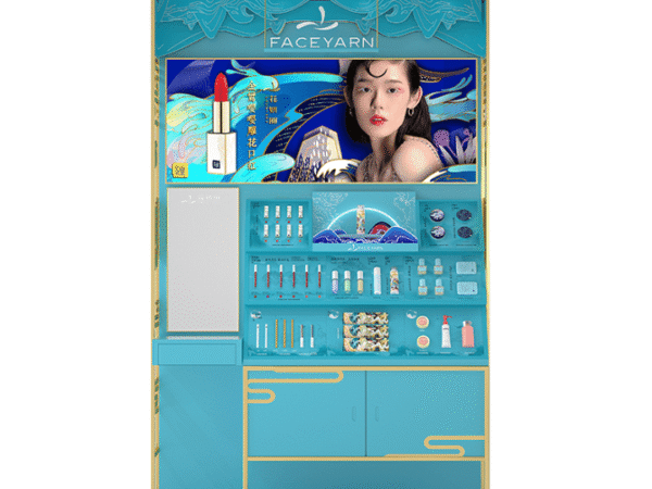 High End Cosmetic Wall Display Cabinet Luxury Beauty Salon Retail Makeup Fixture