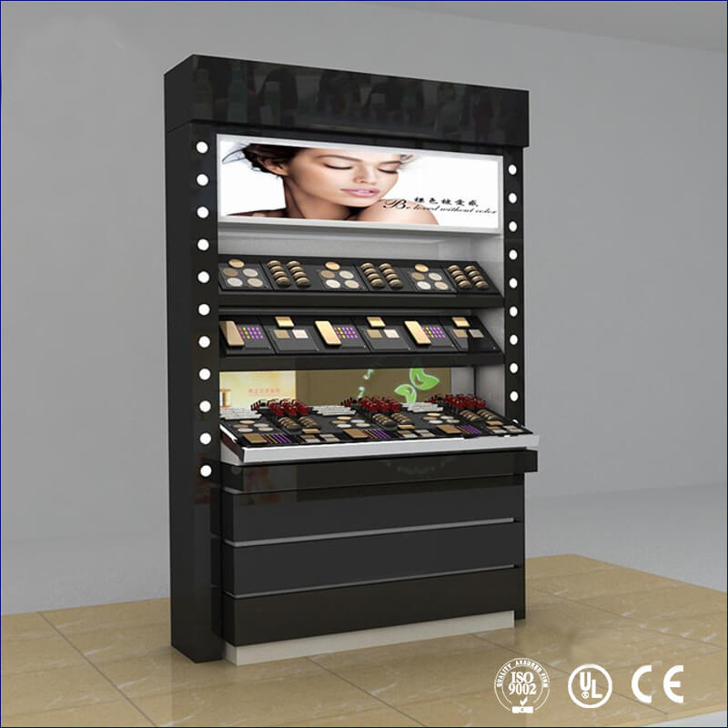 High End Cosmetic Display Cabinet Wall Mount Cosmetic Showcase Retail Beauty Shop Display Rack
