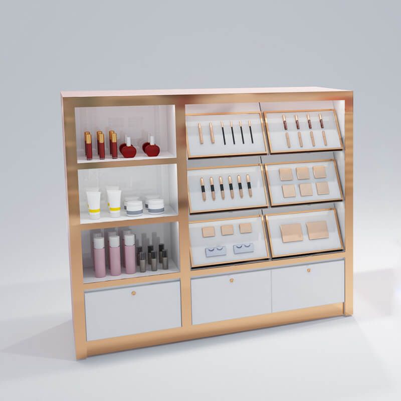 High Quality Cosmetic Wall Display Cabinet Commercial Beauty Shop Retail Furniture