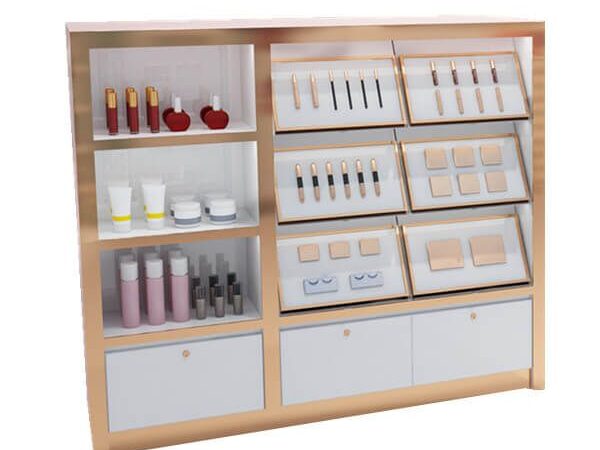 High Quality Cosmetic Wall Display Cabinet Commercial Beauty Shop Retail Furniture