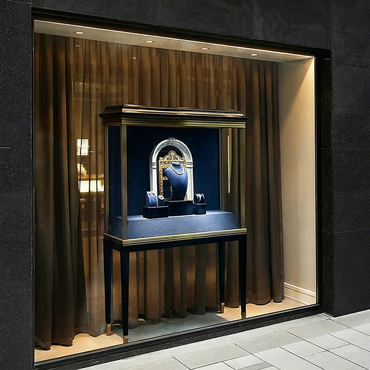 Luxury jewelry watch display cabinet, antique high-end atmosphere cabinet