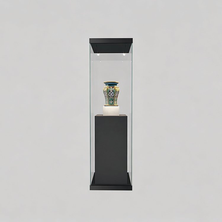 exquisite high-end frameless antique museum display showcase