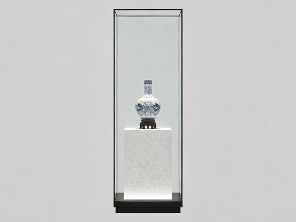 Customized Frameless Freestanding Glass Display Case manufacturers From China