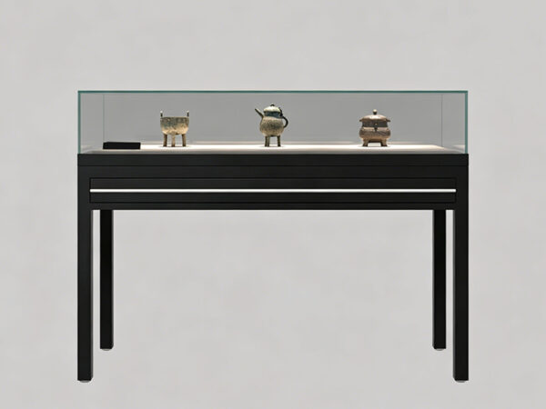 multifunctional desktop glass museum display cabinet