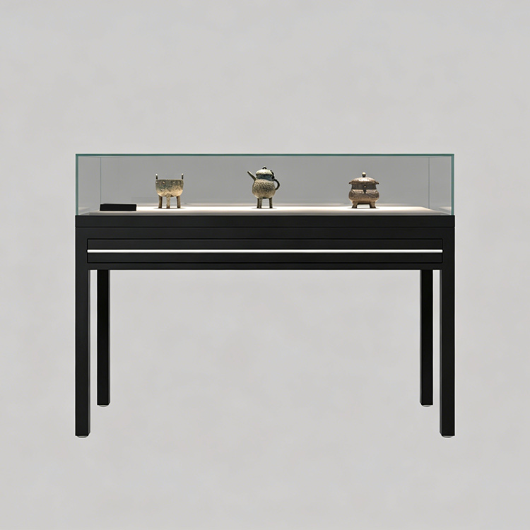 multifunctional desktop glass museum display cabinet