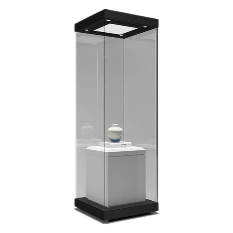 Museum antique display stand & glass display case for sale