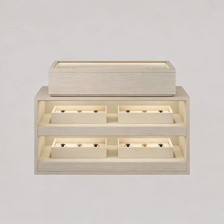 Display Showcase Custom Luxury Wooden Watch Hanging Cabinet