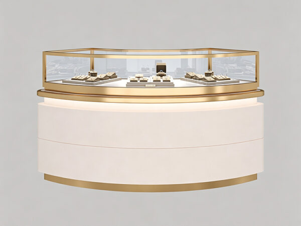 All-New Uniquely Designed Curvaceous Luxury Jewelry Display Case