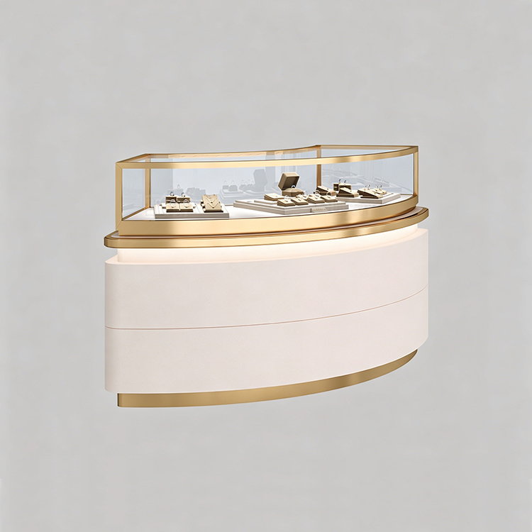All-New Uniquely Designed Curvaceous Luxury Jewelry Display Case