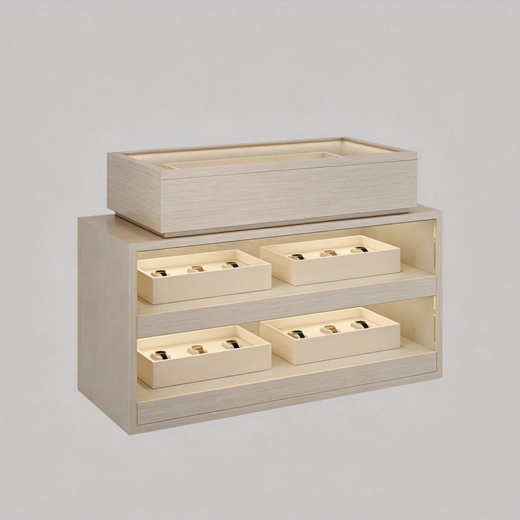 Display Showcase Custom Luxury Wooden Watch Hanging Cabinet