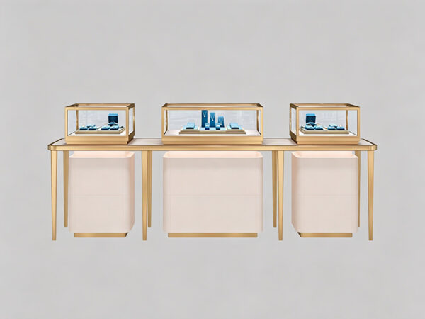 Customized display cases for luxury jewelry and timepieces