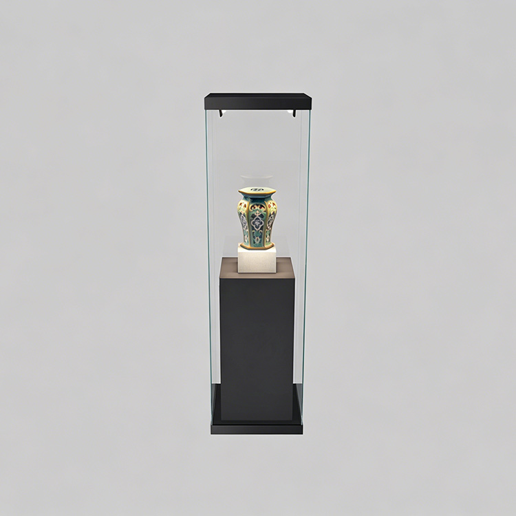 exquisite high-end frameless antique museum display showcase