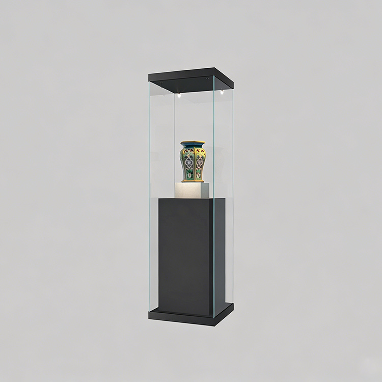 exquisite high-end frameless antique museum display showcase