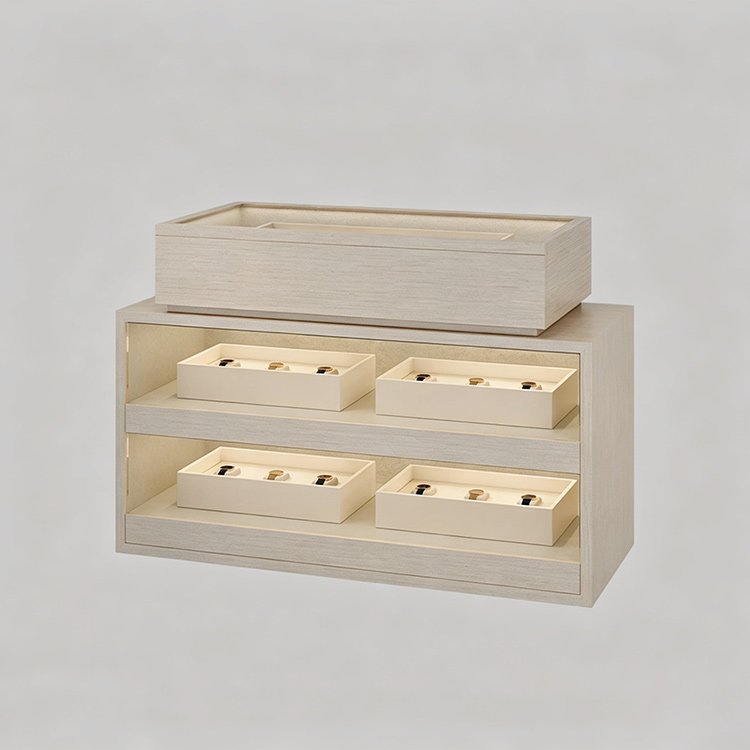 Display Showcase Custom Luxury Wooden Watch Hanging Cabinet