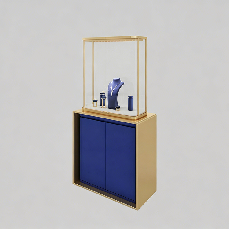 High-end luxury vertical jewelry watch display cabinet
