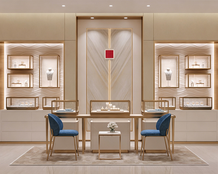 Customized display cases for luxury jewelry and timepieces