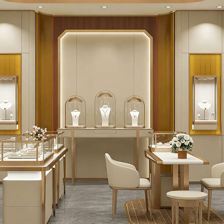 glass display case, bespoke glass display case interior jewelry display layout