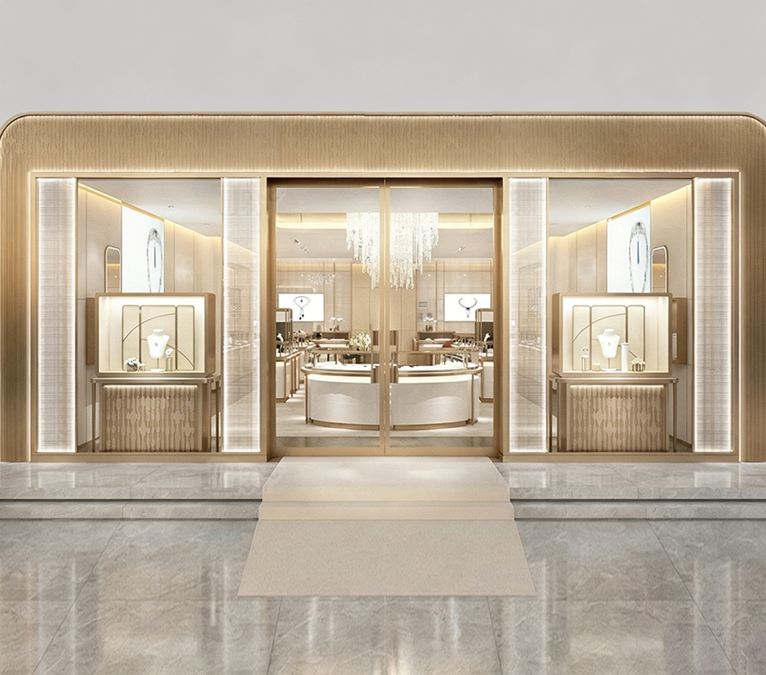 high-end-jewelry-watch-store-design-display-cabinet-store-jwlmfg001 Manufacturer of display cases for high-end jewelry and watch stores