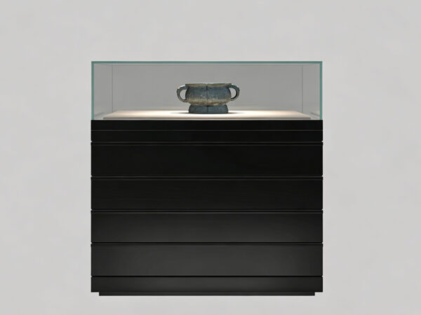 High-end lilin customized new design museum display showcase with storage