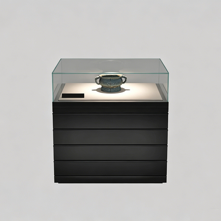 High-end lilin customized new design museum display showcase with storage