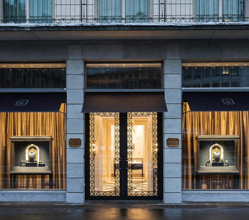 Luxury jewelry watch display cabinet, antique high-end atmosphere cabinet
