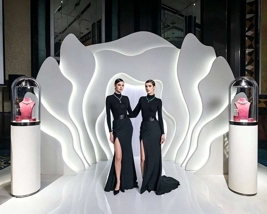 Luxurious and innovative jewelry display case