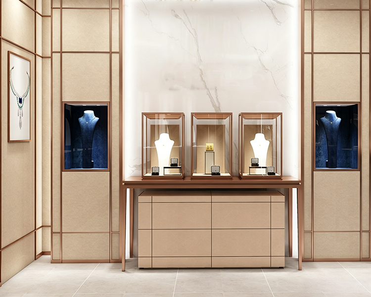 Custom High-Quality Luxury Jewelry & Watch Store Display Case