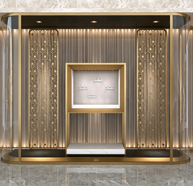 High-end unique design watch jewelry art showcase display cabinet