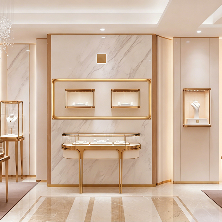 Exquisite custom-made showcase for new jewelry collections