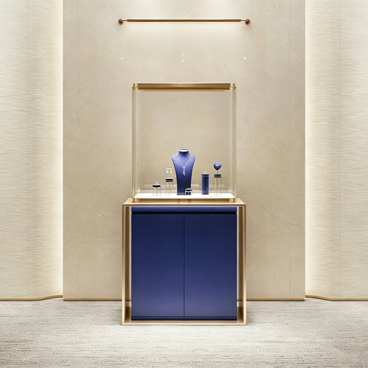 High-end luxury vertical jewelry watch display cabinet
