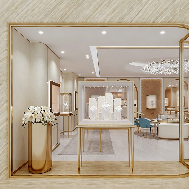 High-End Luxury Vertical Window Jewelry & Watch Display Case