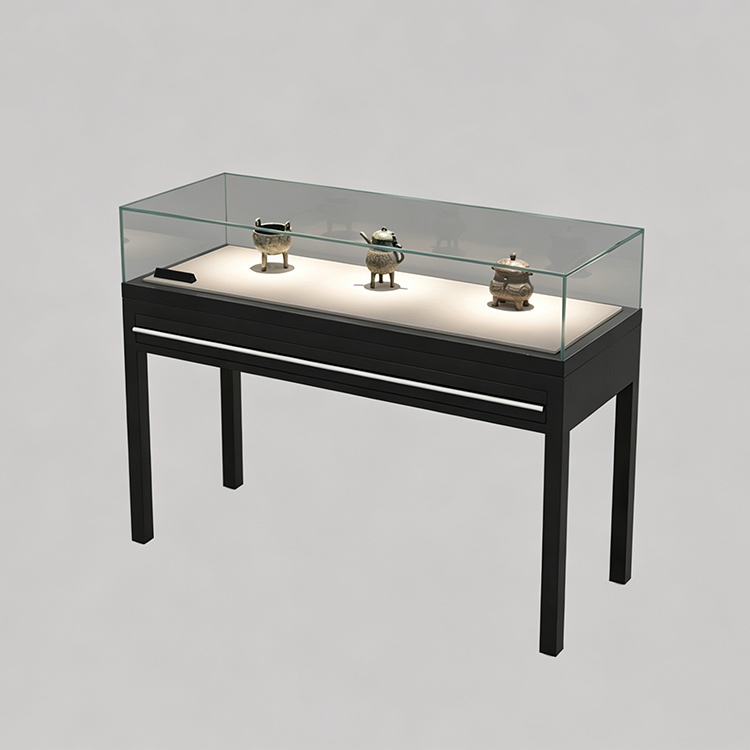multifunctional desktop glass museum display cabinet