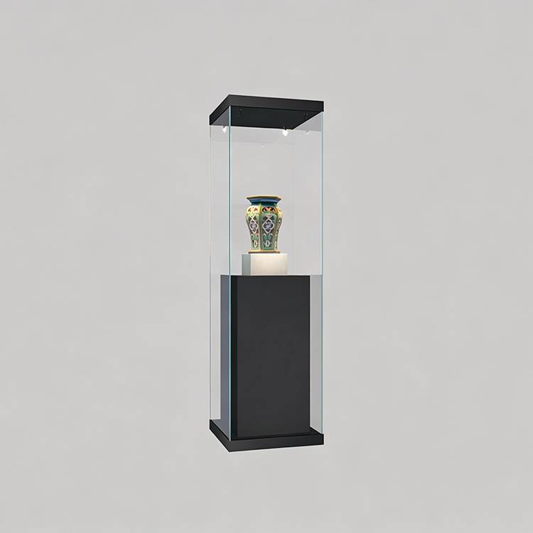 exquisite high-end frameless antique museum display showcase