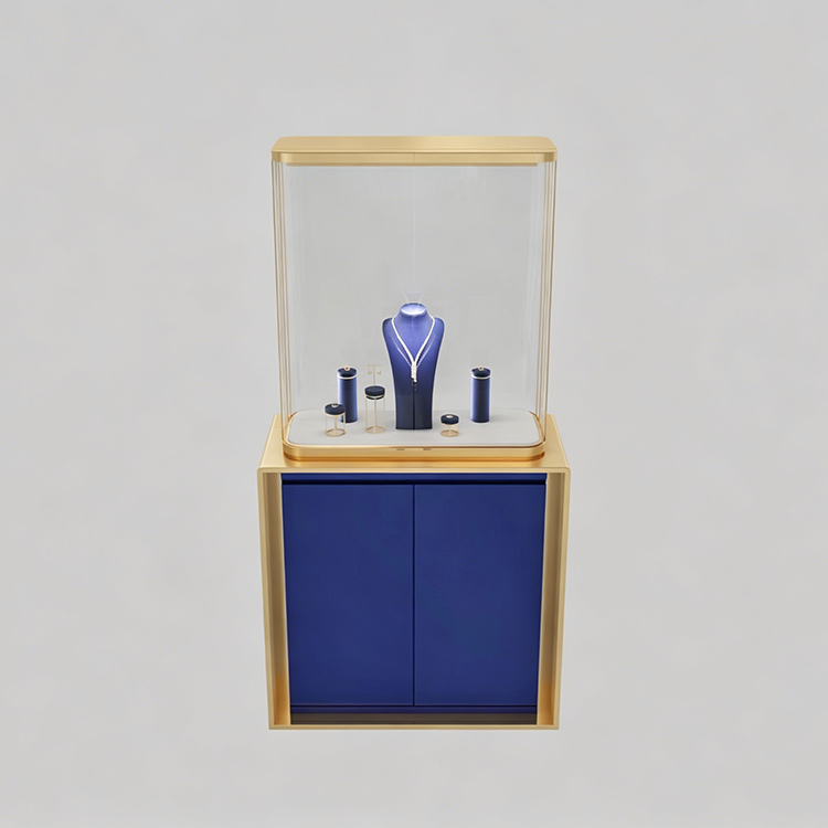 High-end luxury vertical jewelry watch display cabinet