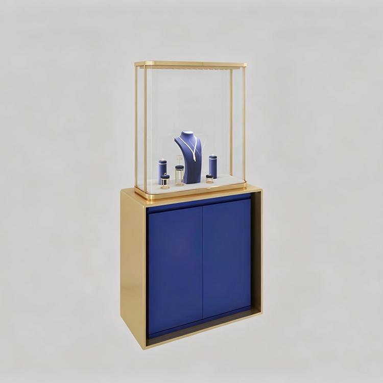 High-end luxury vertical jewelry watch display cabinet