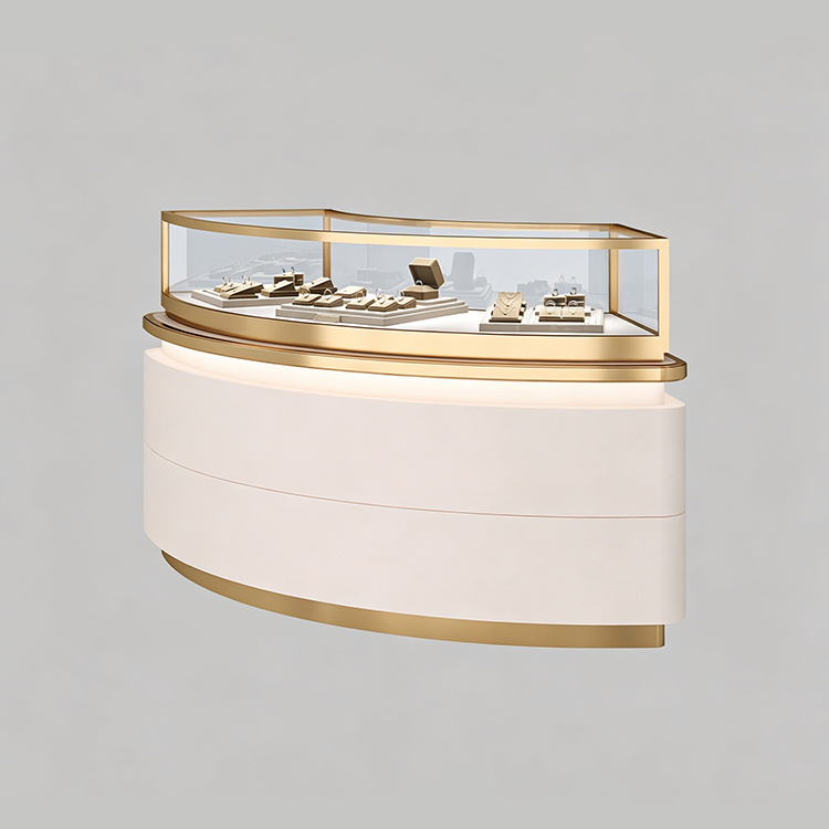 All-New Uniquely Designed Curvaceous Luxury Jewelry Display Case
